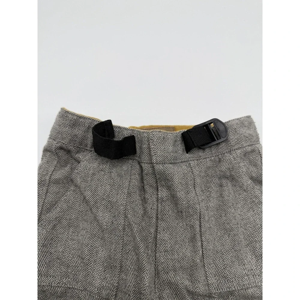 ZARA Baby Boy Gray Herringbone Trousers Pants Size 9-12 Months Pre-owned AS IS